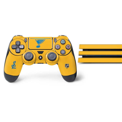 NHL St. Louis Blues Solid Background PS4 Pro Bundle Skin