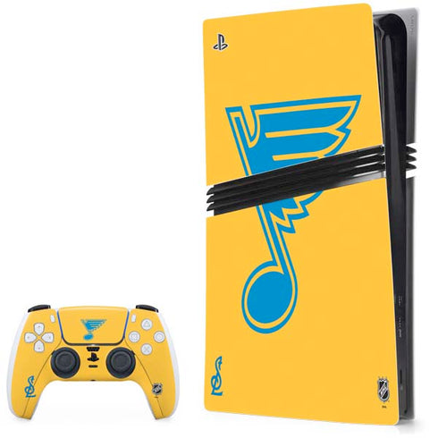 NHL St. Louis Blues Solid Background PS5 Pro Bundle Skin