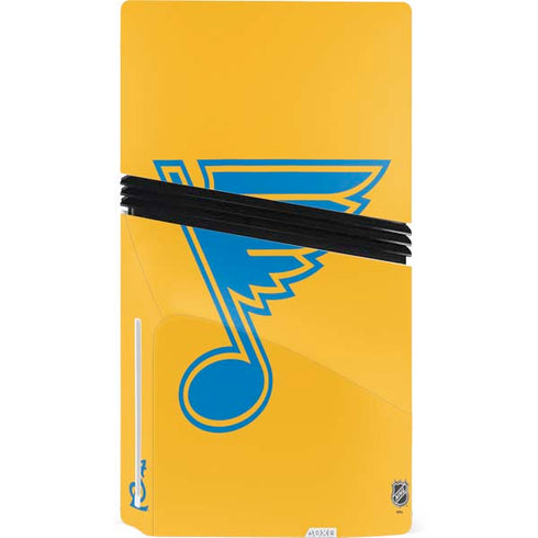 NHL St. Louis Blues Solid Background PS5 Pro Disk Bundle Skin