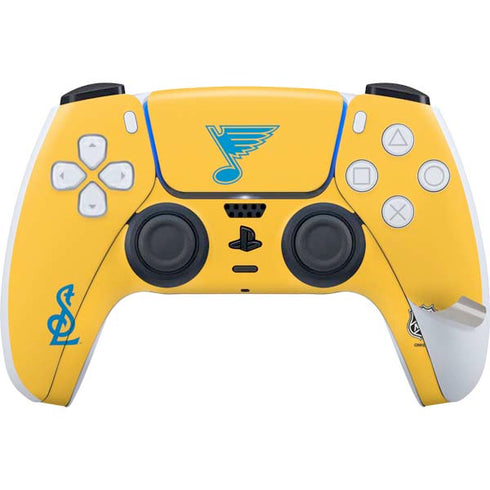 NHL St. Louis Blues Solid Background PS5 Pro Disk Bundle Skin