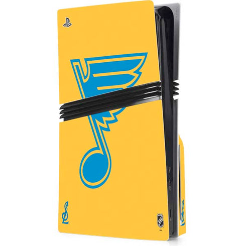 NHL St. Louis Blues Solid Background PS5 Pro Disk Console Skin