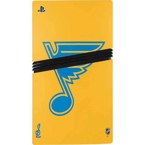 NHL St. Louis Blues Solid Background PS5 Pro Disk Console Skin
