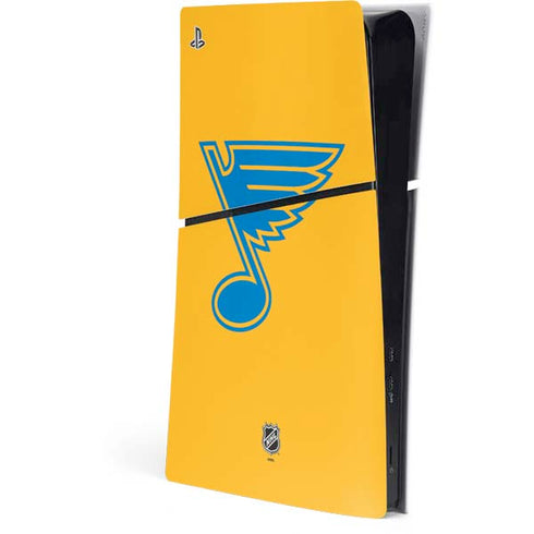 NHL St. Louis Blues Solid Background PS5 Slim Digital Edition Console Skin
