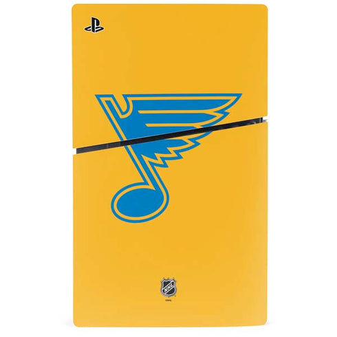 NHL St. Louis Blues Solid Background PS5 Slim Disk Bundle Skin