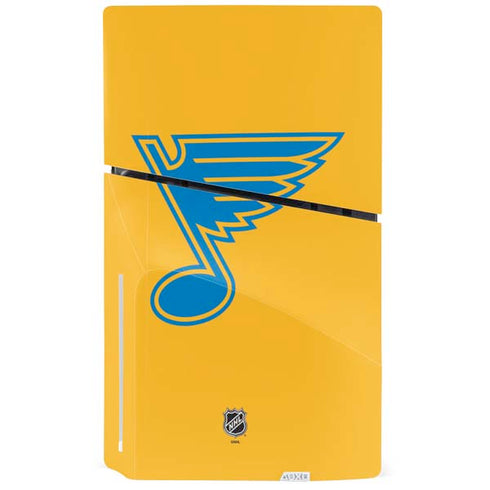 NHL St. Louis Blues Solid Background PS5 Slim Disk Console Skin