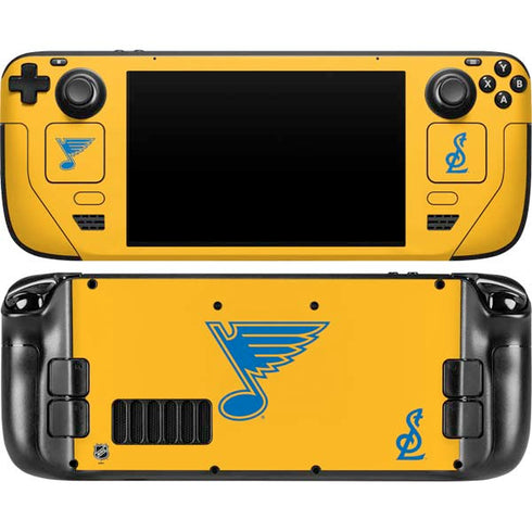 NHL St. Louis Blues Solid Background Steam Deck Handheld Gaming Computer OLED Skin