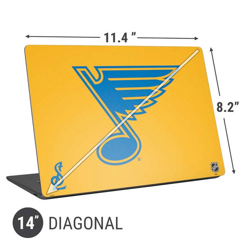 NHL St. Louis Blues Solid Background Universal Laptop 14in (11.4 x 8.2in) Skin