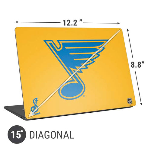 NHL St. Louis Blues Solid Background Universal Laptop 15in (12.2 x 8.8in) Skin