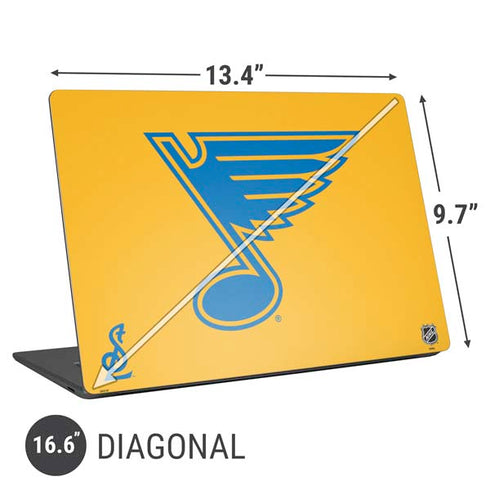 NHL St. Louis Blues Solid Background Universal Laptop 16.6in (13.4 x 9.7in) Skin