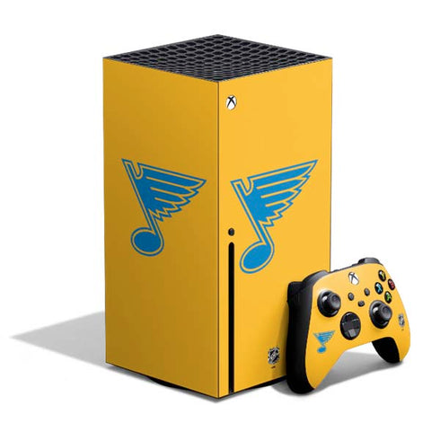 NHL St. Louis Blues Solid Background Xbox Series X Bundle Skin