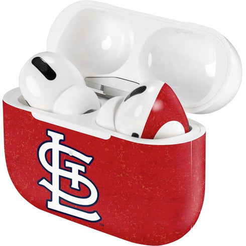 MLB St. Louis Cardinals - Solid Distressed AirPods Skins