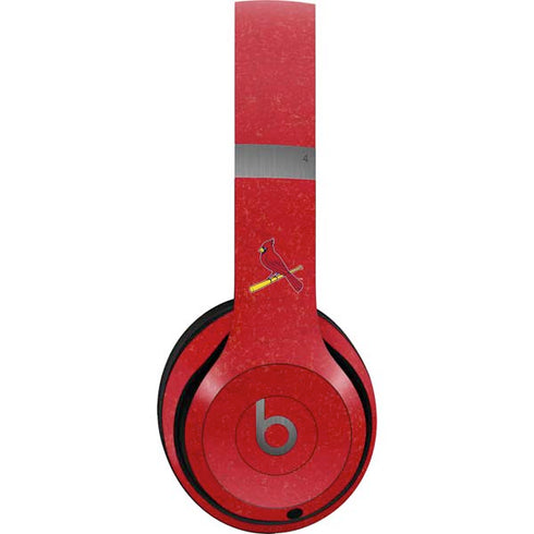 MLB St. Louis Cardinals - Solid Distressed Beats Solo 4 Wireless Headphones Skin