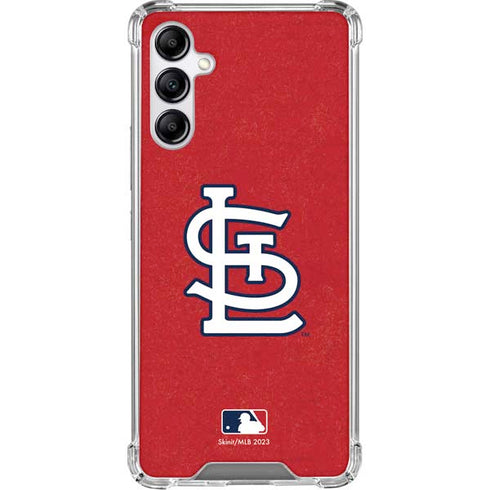 MLB St. Louis Cardinals - Solid Distressed Gabb Phone 4 Clear Case