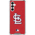 MLB St. Louis Cardinals - Solid Distressed Galaxy A16 5G Clear Case
