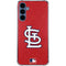 MLB St. Louis Cardinals - Solid Distressed Galaxy A35 5G Clear Case