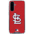 MLB St. Louis Cardinals - Solid Distressed Galaxy A36 5G Clear Case