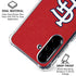 MLB St. Louis Cardinals - Solid Distressed Galaxy A36 5G Clear Case