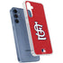 MLB St. Louis Cardinals - Solid Distressed Galaxy A55 5G Clear Case