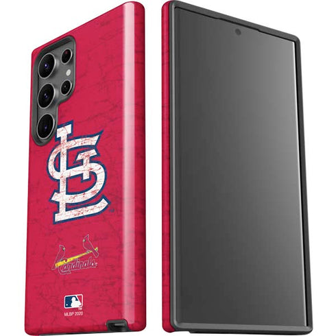 MLB St. Louis Cardinals - Solid Distressed Galaxy S23 Ultra Pro Case