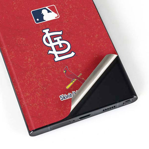 MLB St. Louis Cardinals - Solid Distressed Galaxy Skins