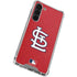 MLB St. Louis Cardinals - Solid Distressed Galaxy S24 FE Clear Case