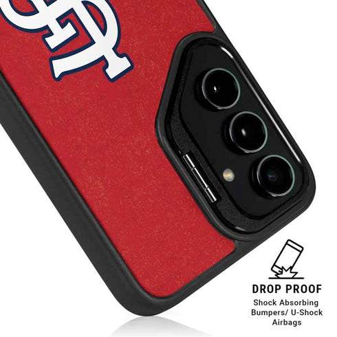 MLB St. Louis Cardinals - Solid Distressed Galaxy S25 Kickstand Case