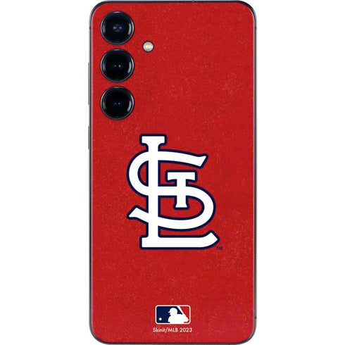 MLB St. Louis Cardinals - Solid Distressed Galaxy S25 Skin