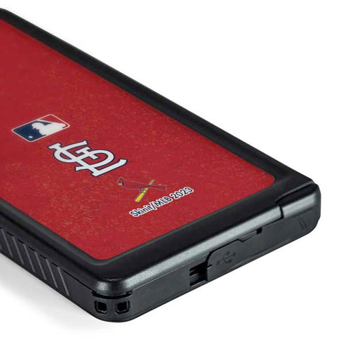 MLB St. Louis Cardinals - Solid Distressed Galaxy S24 Ultra Waterproof Case