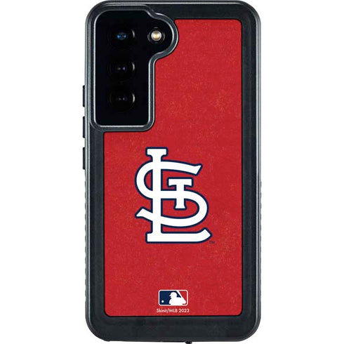 MLB St. Louis Cardinals - Solid Distressed Galaxy S24 Waterproof Case