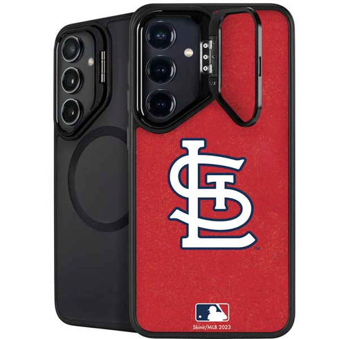 MLB St. Louis Cardinals - Solid Distressed Galaxy S25 FE Kickstand Case