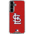 MLB St. Louis Cardinals - Solid Distressed Galaxy S26 Clear Case