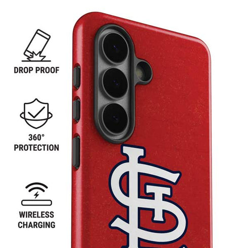 MLB St. Louis Cardinals - Solid Distressed Galaxy S26 Impact Case