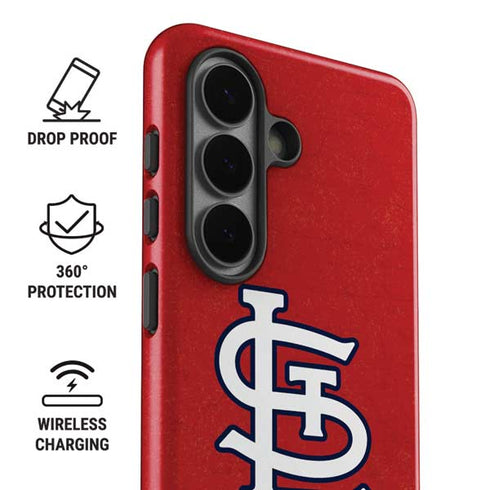 MLB St. Louis Cardinals - Solid Distressed Galaxy S26 Plus Impact Case