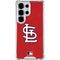 MLB St. Louis Cardinals - Solid Distressed Galaxy S26 Ultra Clear Case