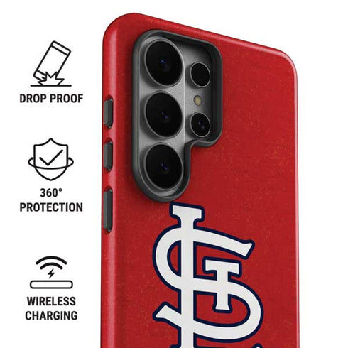 MLB St. Louis Cardinals - Solid Distressed Galaxy S26 Ultra Impact Case