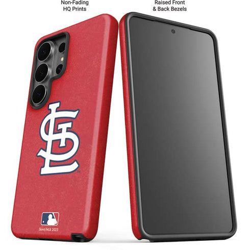 MLB St. Louis Cardinals - Solid Distressed Galaxy S26 Ultra Impact Case