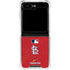 MLB St. Louis Cardinals - Solid Distressed Galaxy Z Flip6 Clear Case