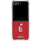 MLB St. Louis Cardinals - Solid Distressed Galaxy Z Flip7 Clear Case