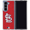 MLB St. Louis Cardinals - Solid Distressed Galaxy Z Fold5 5G Clear Case