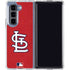 MLB St. Louis Cardinals - Solid Distressed Galaxy Z Fold5 5G Clear Case