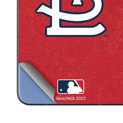 MLB St. Louis Cardinals - Solid Distressed Galaxy Z Fold5 5G Skin