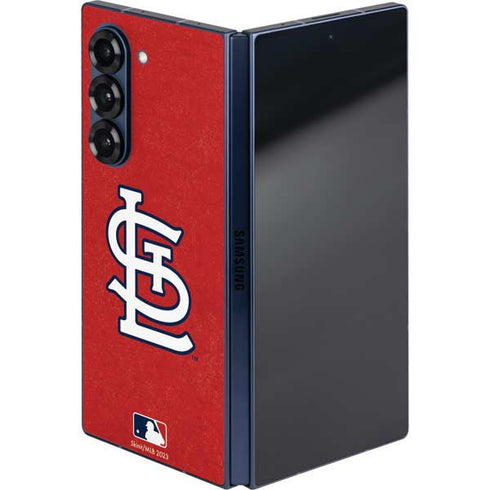 MLB St. Louis Cardinals - Solid Distressed Galaxy Z Fold6 Skin
