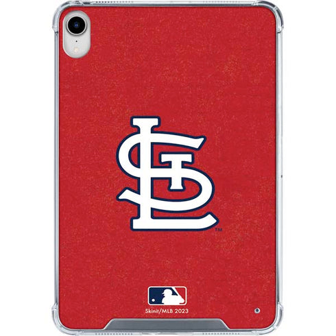 MLB St. Louis Cardinals - Solid Distressed iPad 11th Gen (2025) Clear Case