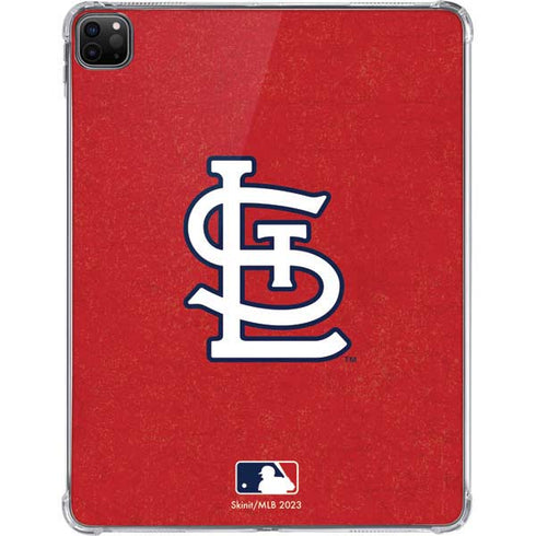 MLB St. Louis Cardinals - Solid Distressed iPad Pro 11in (2024) Clear Case