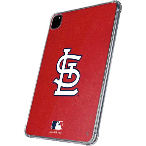 MLB St. Louis Cardinals - Solid Distressed iPad Pro 11in (2024) Clear Case