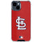MLB St. Louis Cardinals - Solid Distressed iPhone 15 Clear Case