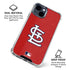 MLB St. Louis Cardinals - Solid Distressed iPhone 15 Clear Case