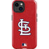MLB St. Louis Cardinals - Solid Distressed iPhone 15 Impact Case