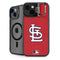 MLB St. Louis Cardinals - Solid Distressed iPhone 15 Plus Kickstand Case