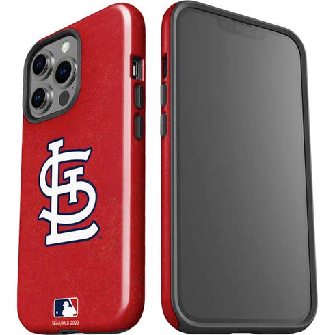 MLB St. Louis Cardinals - Solid Distressed iPhone 15 Pro Impact Case